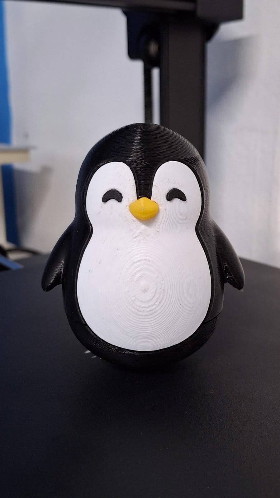 Pinguim decorativo impresso em 3D