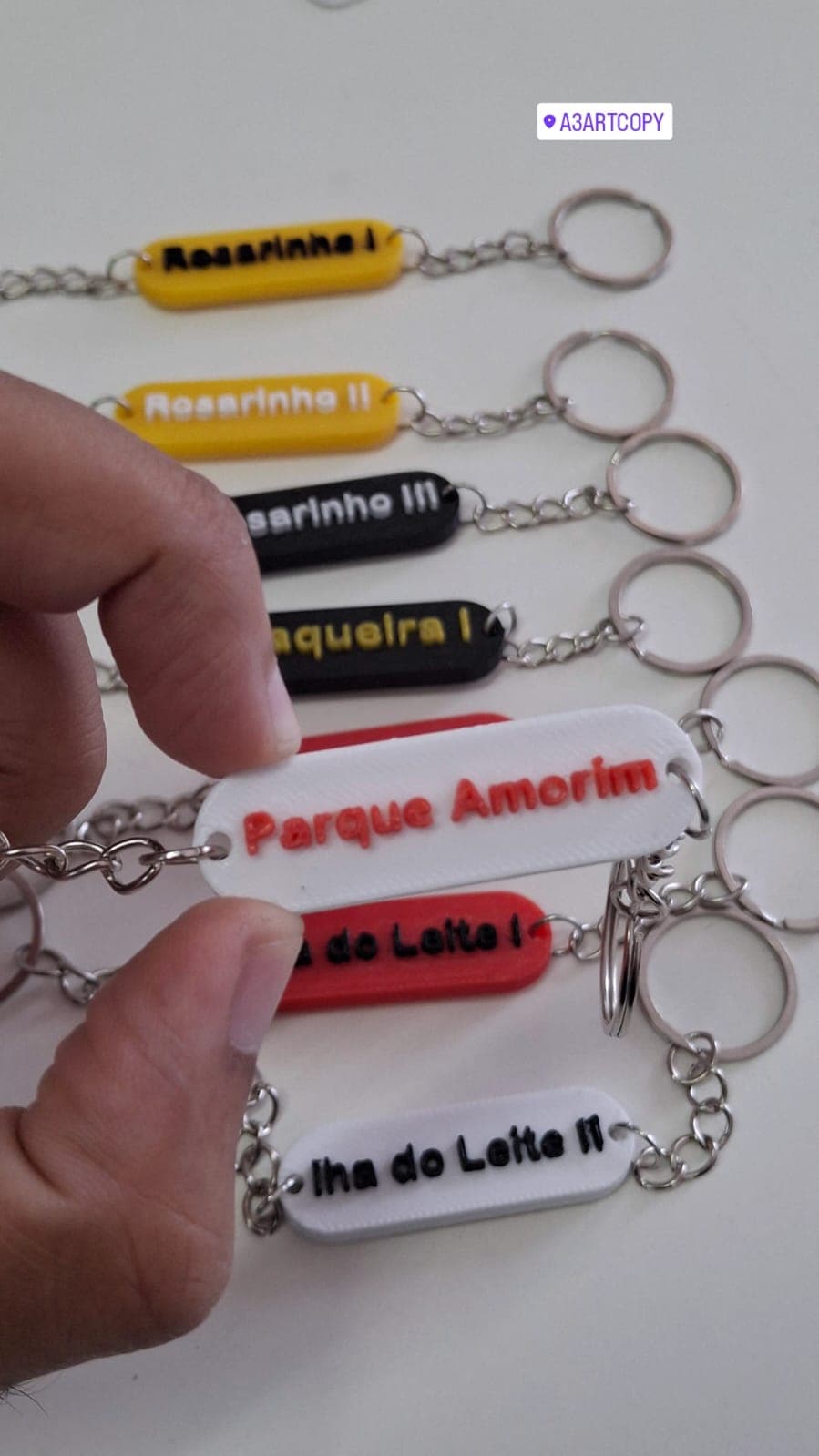 Pins personalizados em impressão 3D